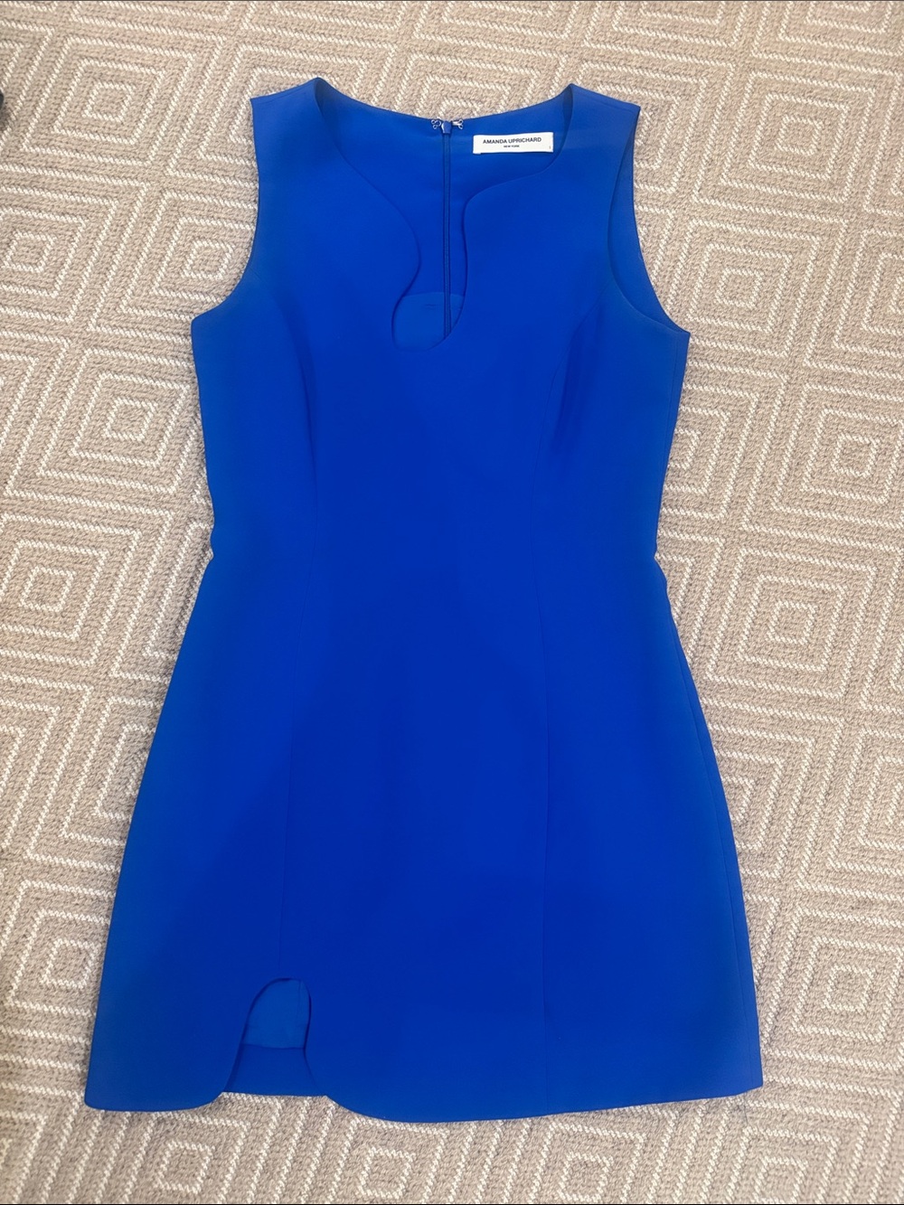 Amanda Uprichard Royal Blue Sleeveless Sheath Dress
